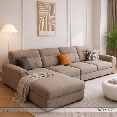 Harper L-Shaped Sectional Sofa | Charutaplus