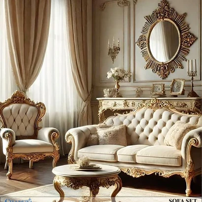 Versailles Classic Tufted Sofa Set | Charuta